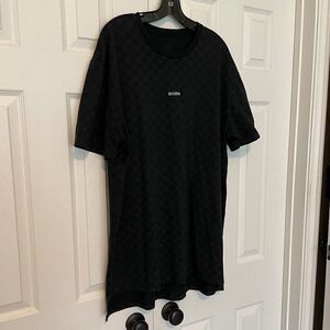 Blessed Black Checkered T-Shirt - XXL